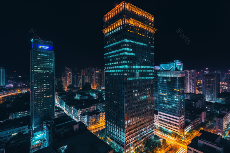 黑色实拍城市夜景灯火通明摄影背景,高清,摄影图,摄影图片,图片大全,摄影图免费下载
